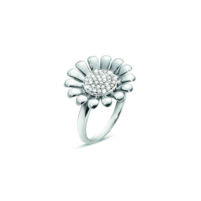 Georg Jensen Sunflower 太陽花戒指鑽石,價格電洽
